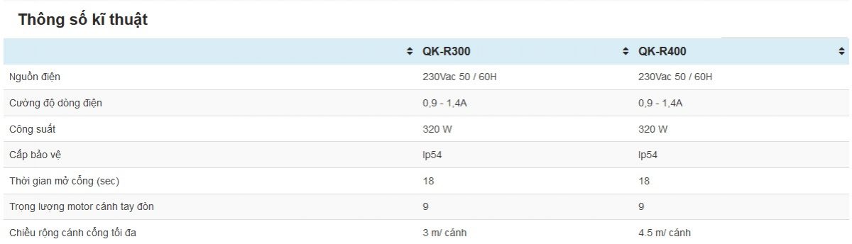 Motor cổng tự động tay đòn Quiko rotello QK-R300 R-400 800kg Italy 3m ...